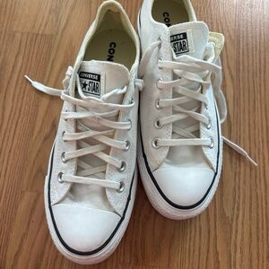 Converse All Star White Canvas Sneakers